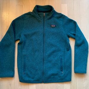 Patagonia Teal Full-Zip Fleece Jacket